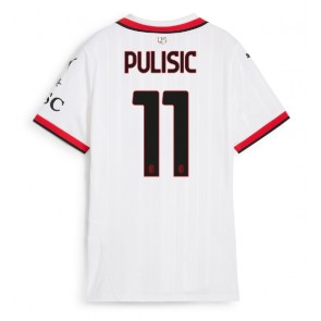 AC Milan Christian Pulisic #11 Gostujuci Dres za Ženska 2024-25 Kratak Rukavima